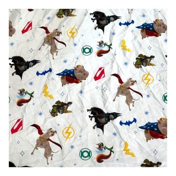 DC League Of SuperPets Kids Bedding Set Toddler Crib Quilt Pillowcase Flat Sheet - Picture 15 of 16